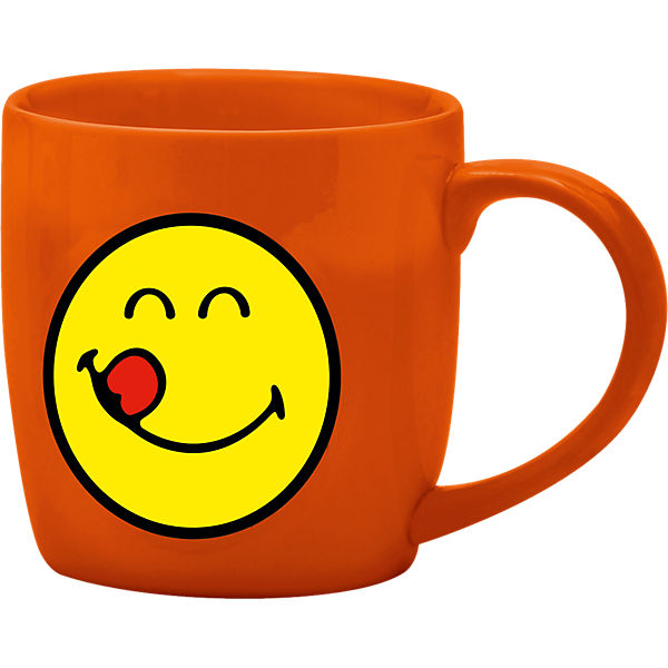 Smiley Tasse, koralle