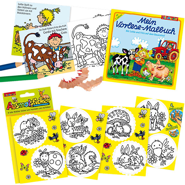 Ausmal-Set Bauernhof