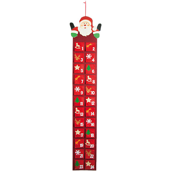 Adventskalender Santa, 30 x 150 cm