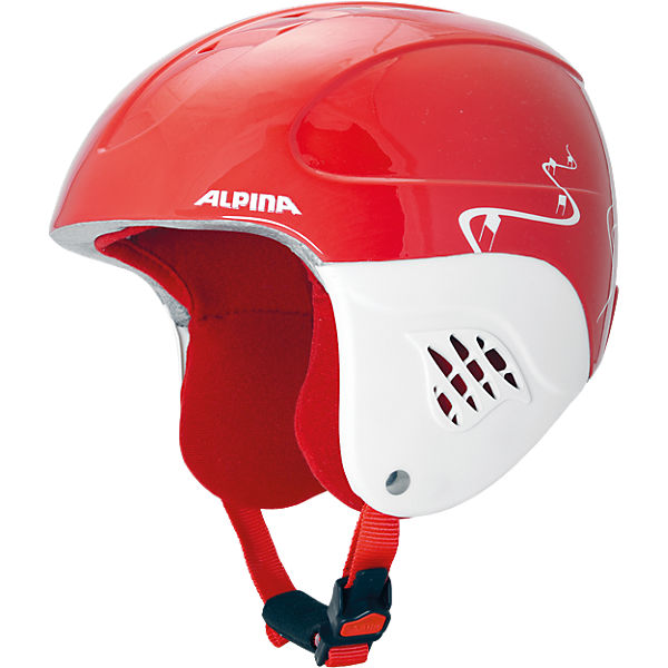 Skihelm Carat red-turns