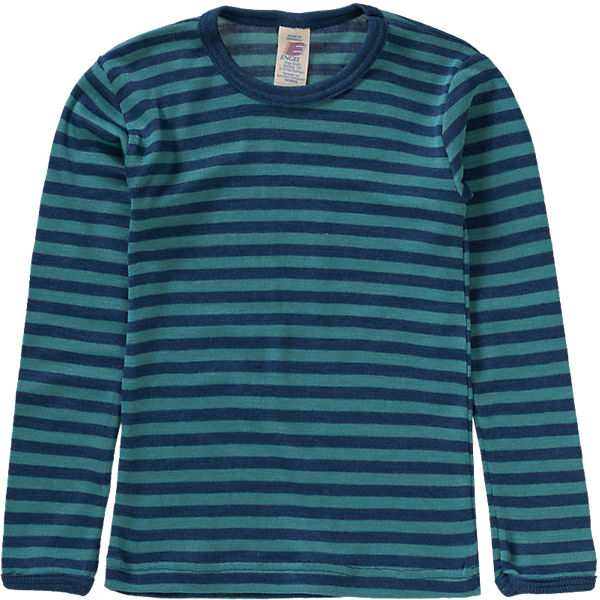 Langarmshirt für Jungen Wolle/Seide