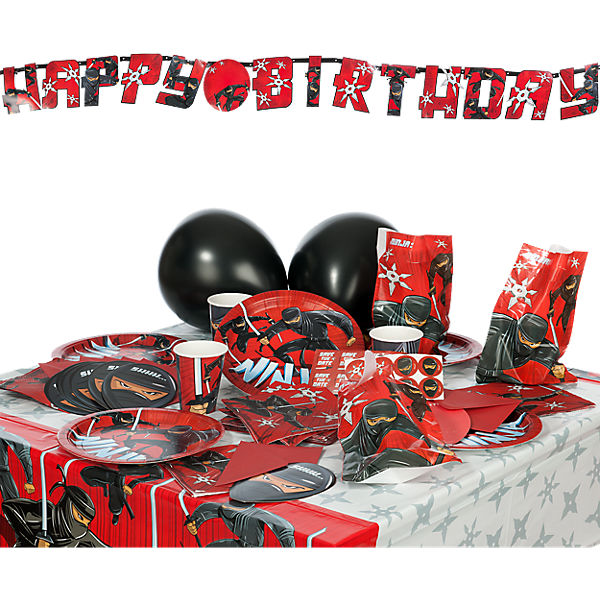 Partyset Ninja, 60-tlg.