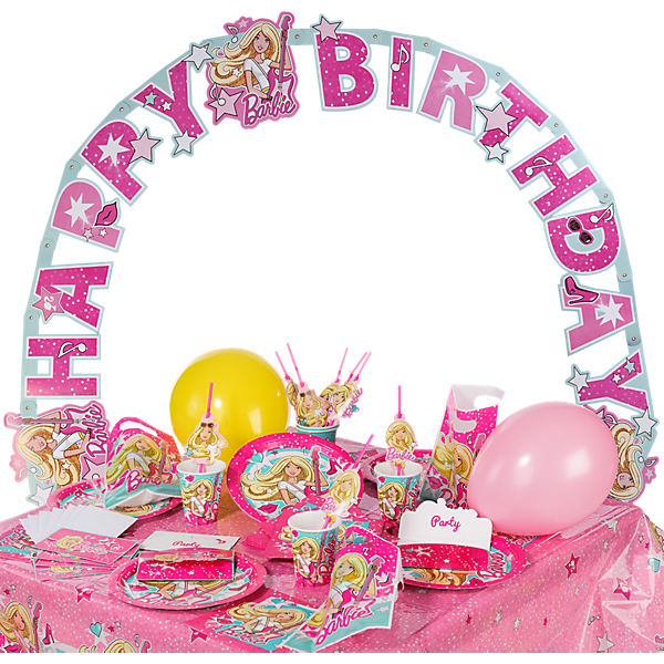 Partyset Barbie Popstar, 72-tlg.