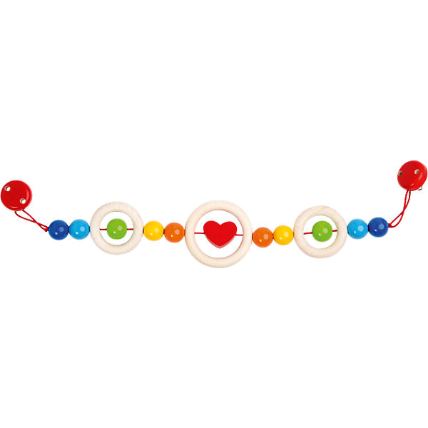Holz-Kinderwagenkette Regenbogen