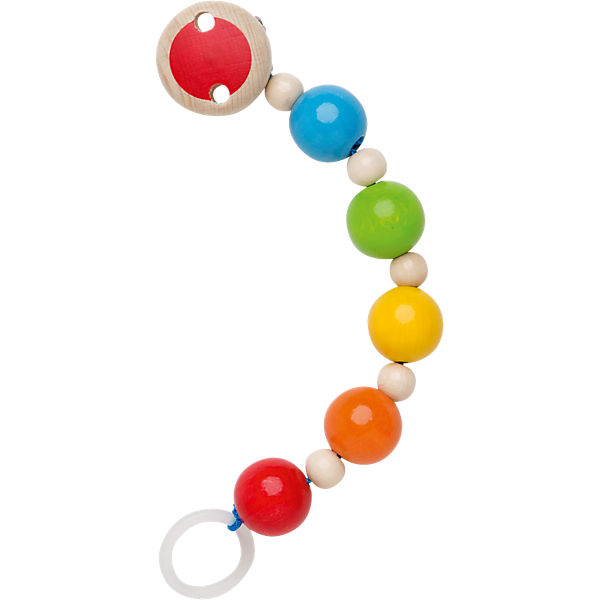 Holz-Schnullerkette Regenbogen