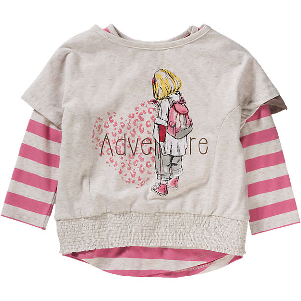 Set Langarmshirt + T-Shirt für Mädchen