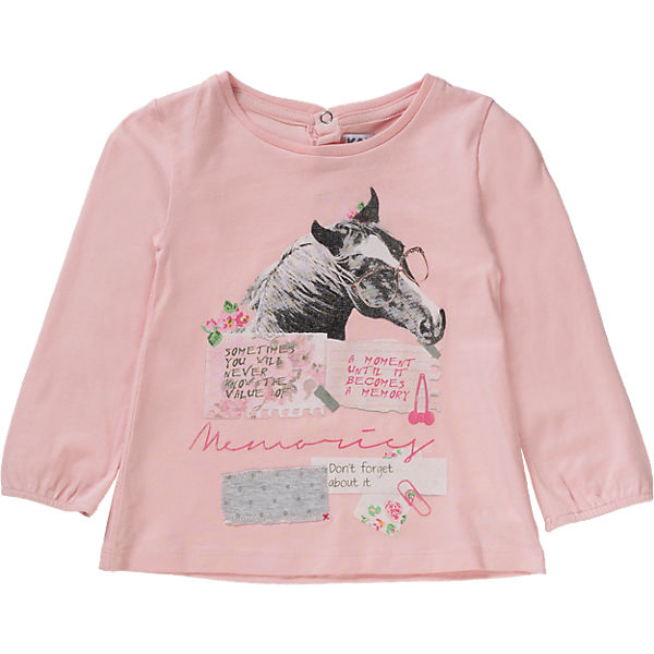 Langarmshirt für Mädchen, Pferd