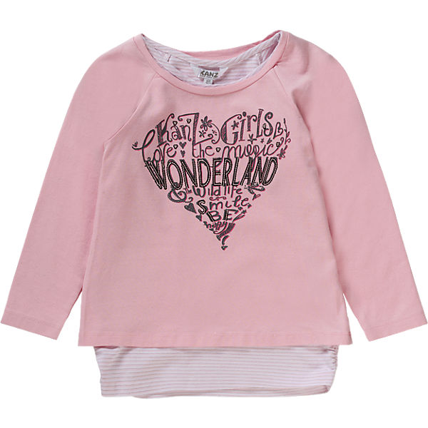 Set Langarmshirt + T-Shirt für Mädchen