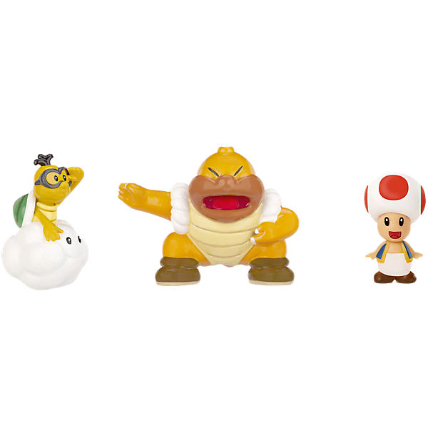 Nintendo Figur Micro 3er Pack - Red Toad, Lakitu & Sumo Bro