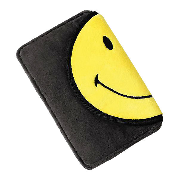 NICI Plüsch-Handytasche Smiley, gelb/grau