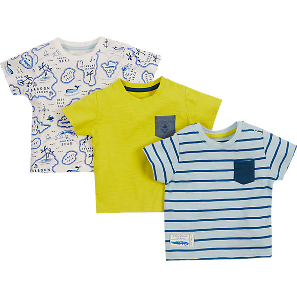 Baby T-Shirts 3er-Pack für Jungen