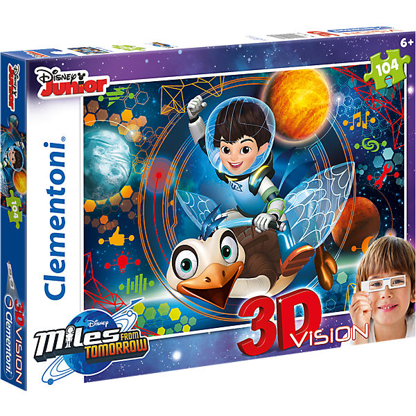 3D Vision Puzzle 104 Teile - Miles von Morgen