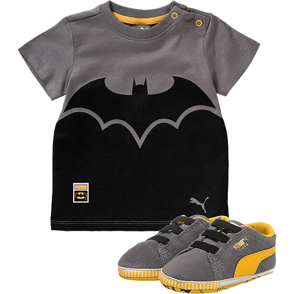 Baby Crib Pack Batman Krabbelschuhe + T-Shirt für Jungen