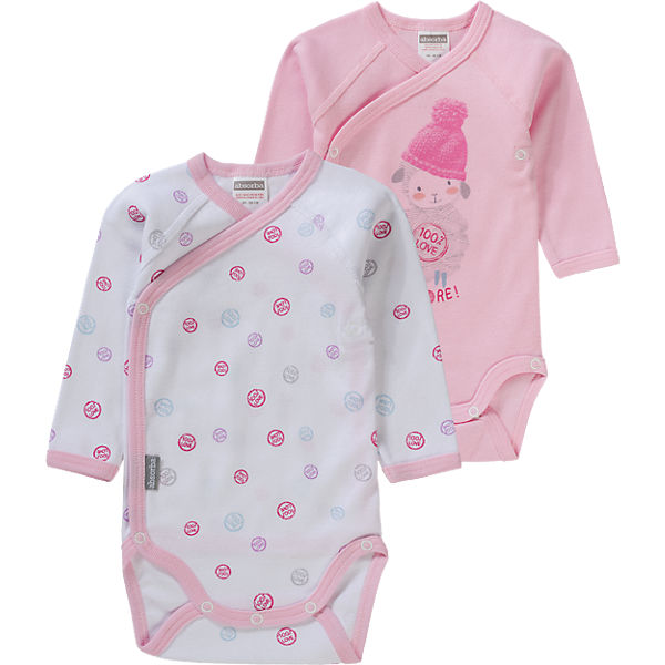 Baby Wickelbodys Doppelpack für Mädchen