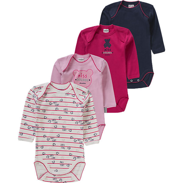 Baby Bodys 4er-Pack für Mädchen