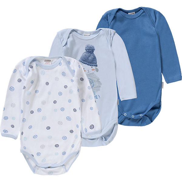 Baby Bodys 3er-Pack für Jungen