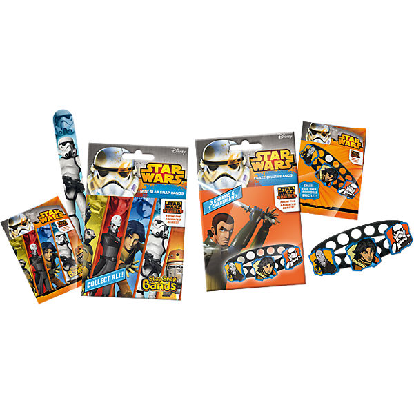 6in1 Set Mini Slap-Snap-Bands + Charm Bands - Star Wars Rebels