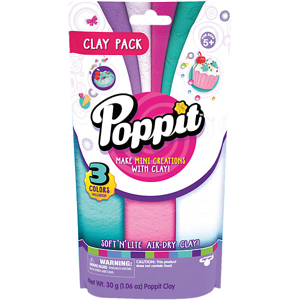 Poppit Nachfüllpack weiß, pink, mint