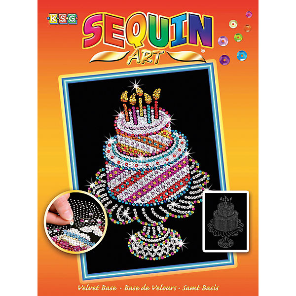 Sequin Art Orange - Geburtstagstorte