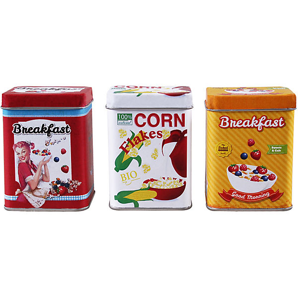 Spiellebensmittel Kelloggs Metall Dosen Set