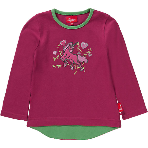 Langarmshirt für Mädchen, Einhorn