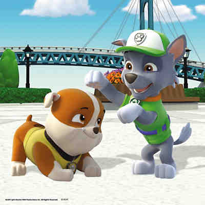 3er Set Puzzle, je 49 Teile, 21x21 cm, PAW Patrol:Team auf 4 Pfoten 2