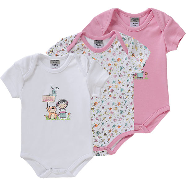 Baby Bodys 3er-Pack für Mädchen
