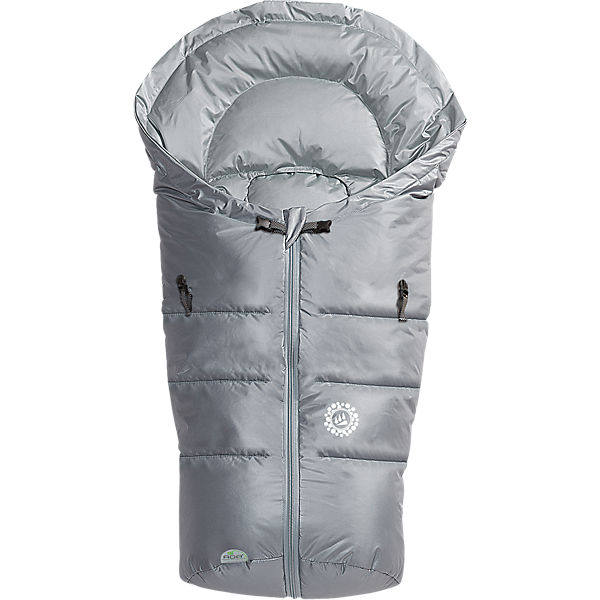 Fußsack für Babyschale und Kinderwagen Dauni, silber, 2016/2017