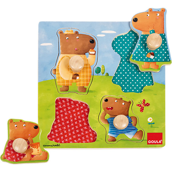 Holzpuzzle Bärenfamilie 4 Teile