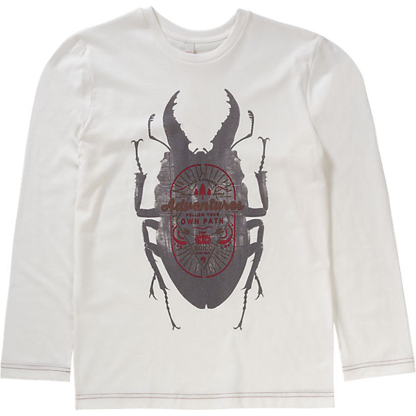 Langarmshirt für Jungen, offwhite