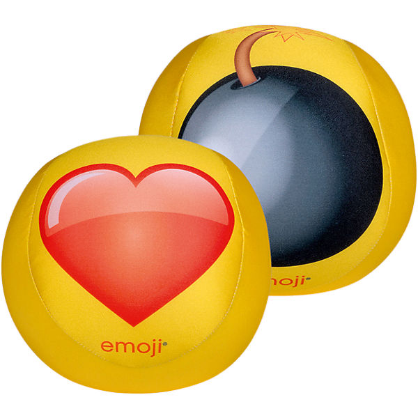 Knautschball Emoji, Rotes Herz und Bombe