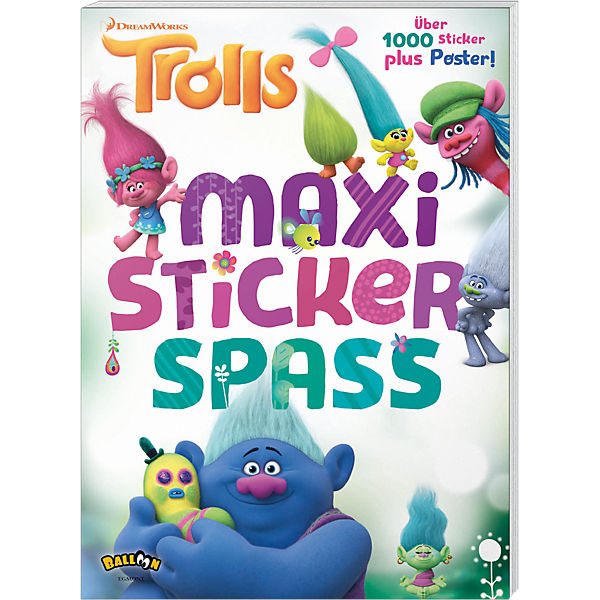 Trolls: Maxi-Stickerspaß