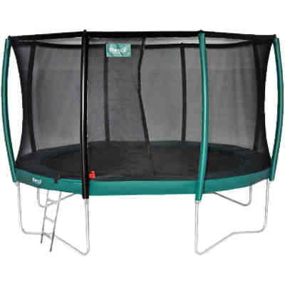 Trampolin Etan Premium Silver 12 Combi Deluxe 3,70m grün