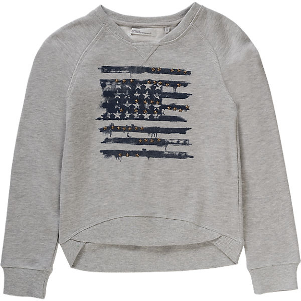 Sweatshirt mit Nieten für Mädchen mit USA-Flagge
