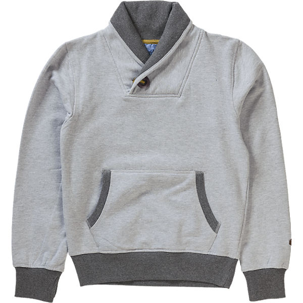 Sweatshirt mit Schalkragen und Kängurutasche für Jungen