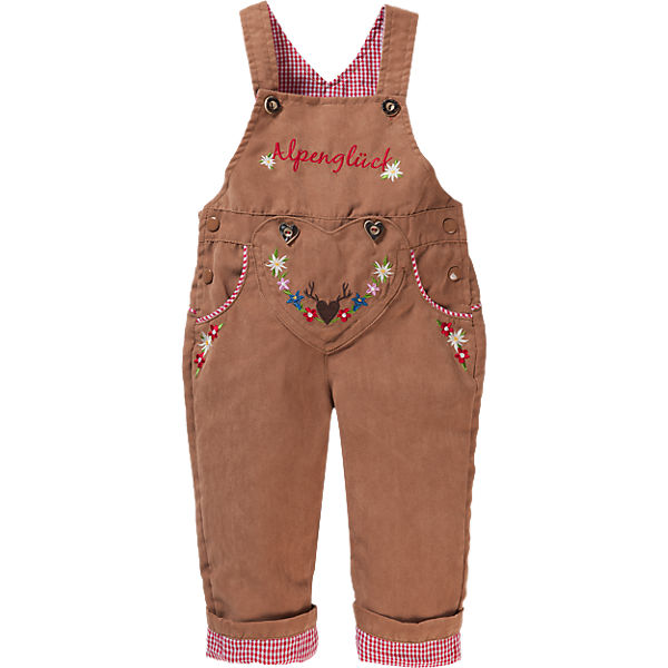 Latzhose für Mädchen, gefüttert