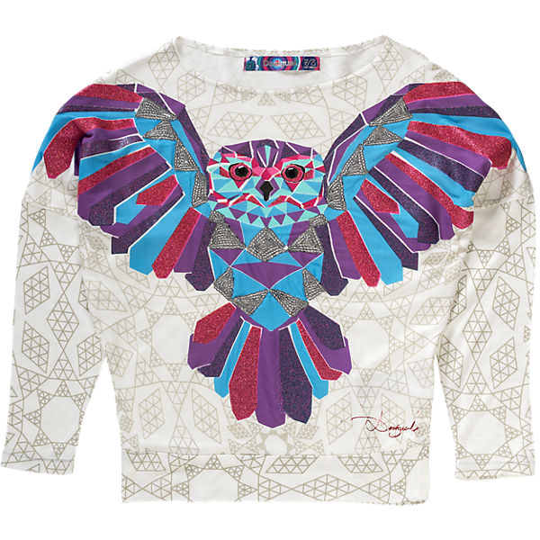 Langarmshirt mit Pailletten für Mädchen