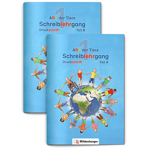 ABC der Tiere, Neubearbeitung 2016: 1. Schuljahr, Schreiblehrgang Druckschrift, Teil A und B, 2 Hefte