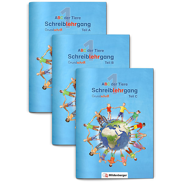 ABC der Tiere, Neubearbeitung 2016: 1. Schuljahr, Schreiblehrgang Grundschrift, Teil A, B und C