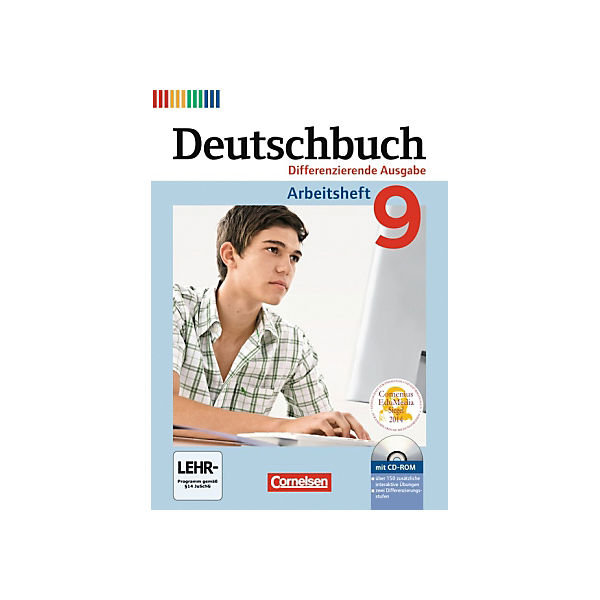 Deutschbuch, Differenzierende Ausgabe: 9. Schuljahr, Arbeitsheft mit Lösungen und Übungs-CD-ROM