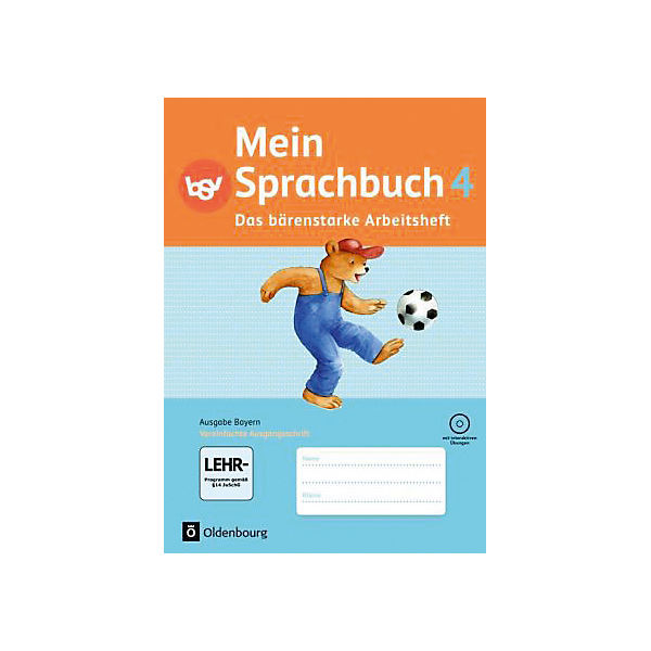 Mein Sprachbuch, Ausgabe Bayern: 4. Jahrgangsstufe, Arbeitsheft in Vereinfachter Ausgangsschrift mit CD-ROM
