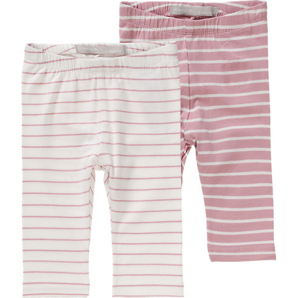 Baby Leggings NITSALK Doppelpack für Mädchen, Organic Cotton