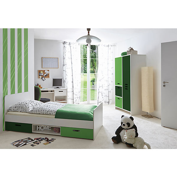 Kinder- und Jugendzimmer Clou, 3-tlg., grün