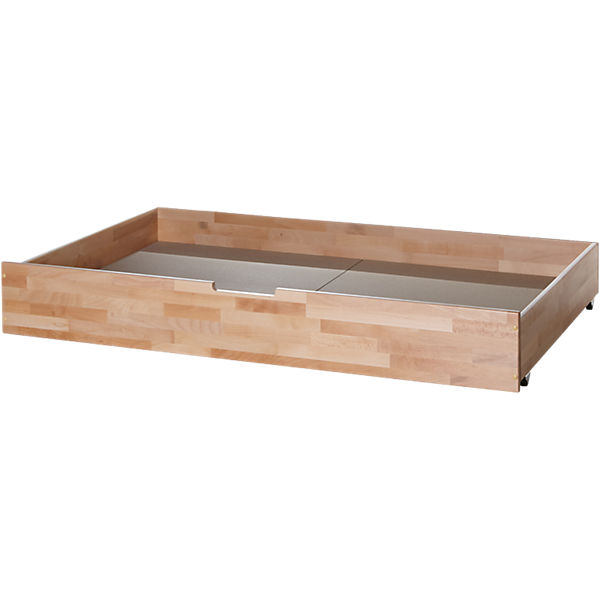 Bett- Schubkasten, Buche massiv natur, 145 x 90 cm