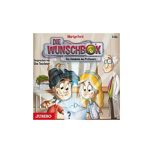 Die Wunschbox: Das Geheimnis des Professors, 3 Audio-CDs