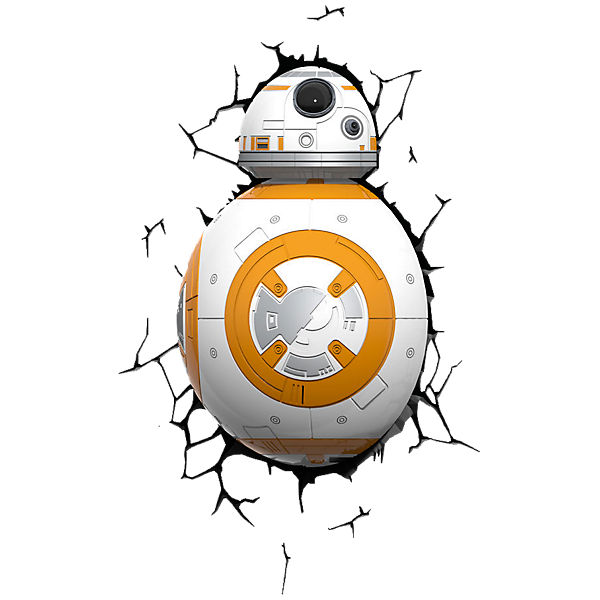 3D Licht Star Wars BB-8 (Wandlampe)