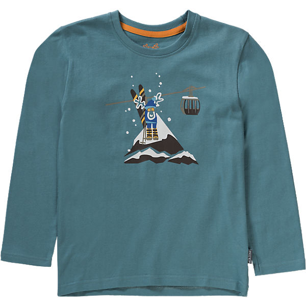 Kinder Langarmshirt SCHNEEELK, organic cotton