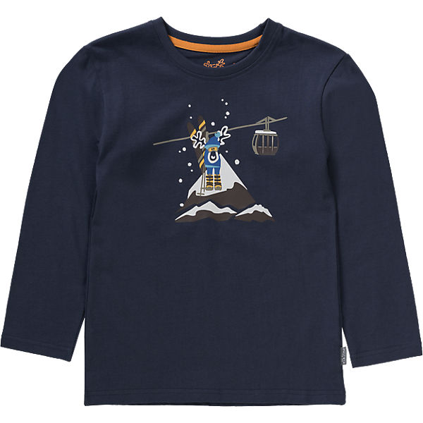 Kinder Langarmshirt SCHNEEELK, organic cotton