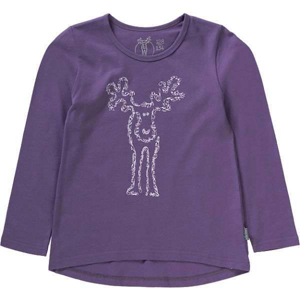 Kinder Langarmshirt VERSCHNÖRKELT für Mädchen, organic cotton