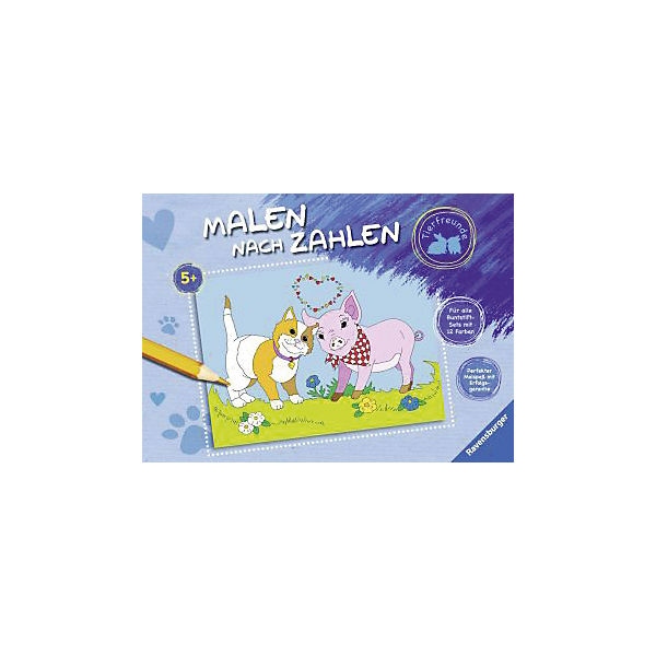 Malen nach Zahlen: Tierfreunde